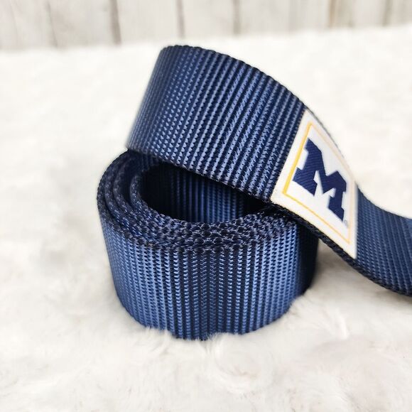 University of Michigan Wolverines Field Belt Blue Size S/M 32"-42" - Picture 4 of 7